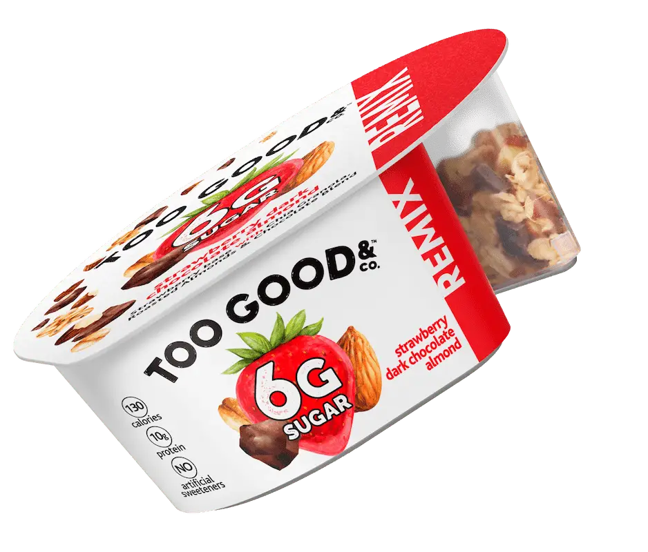 Too Good & Co.® REMIX Strawberry Dark Chocolate Almond Yogurt Cultured Ultra Filtered Milk with Mix-ins